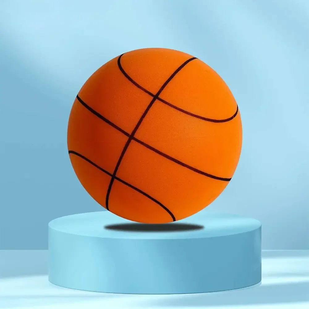 Silent Foam Basketball Low-Noise Indoor Training Ball for Kids — Soft PU, 15 cm / 18 cm (5.9" / 7.1")