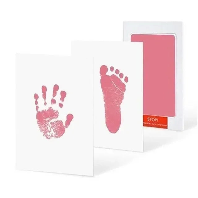Inkless Baby Handprint & Footprint Kit — Newborn Keepsake (0–6 Months) DIY Photo Frame Imprint Set with Cards