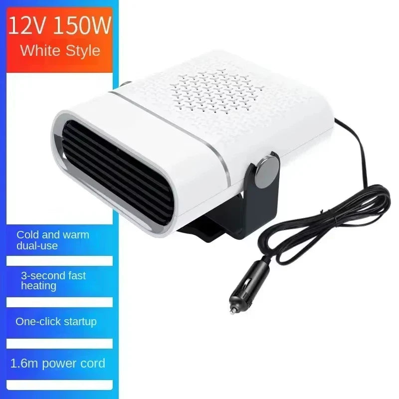 Portable Car Heater 12V/24V — Fast Heating Windshield Defroster & Automotive Defogger