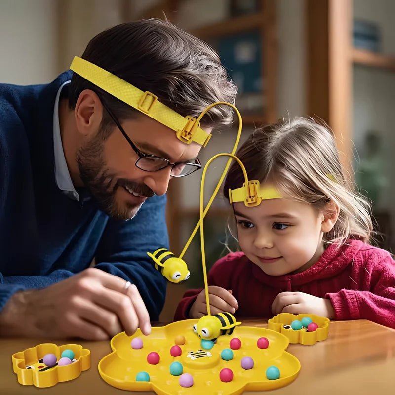 Little Bumblebee Multifunctional Kids Board Game Puzzle & Fishing Interactive Educational Toy Family Christmas Gift