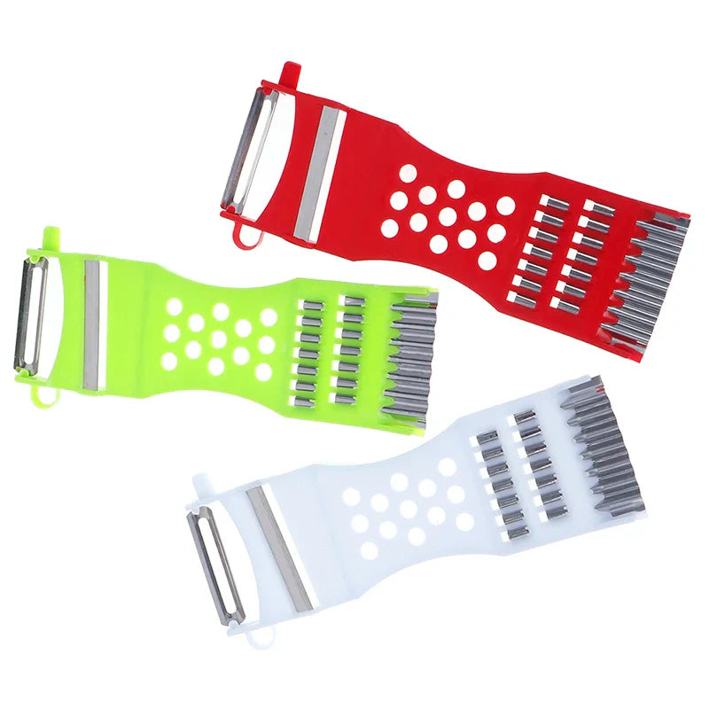 Multi-Function Vegetable Cutter, Garlic Grater, Potato Peeler and Cucumber Carrot Slicer Kitchen Tool