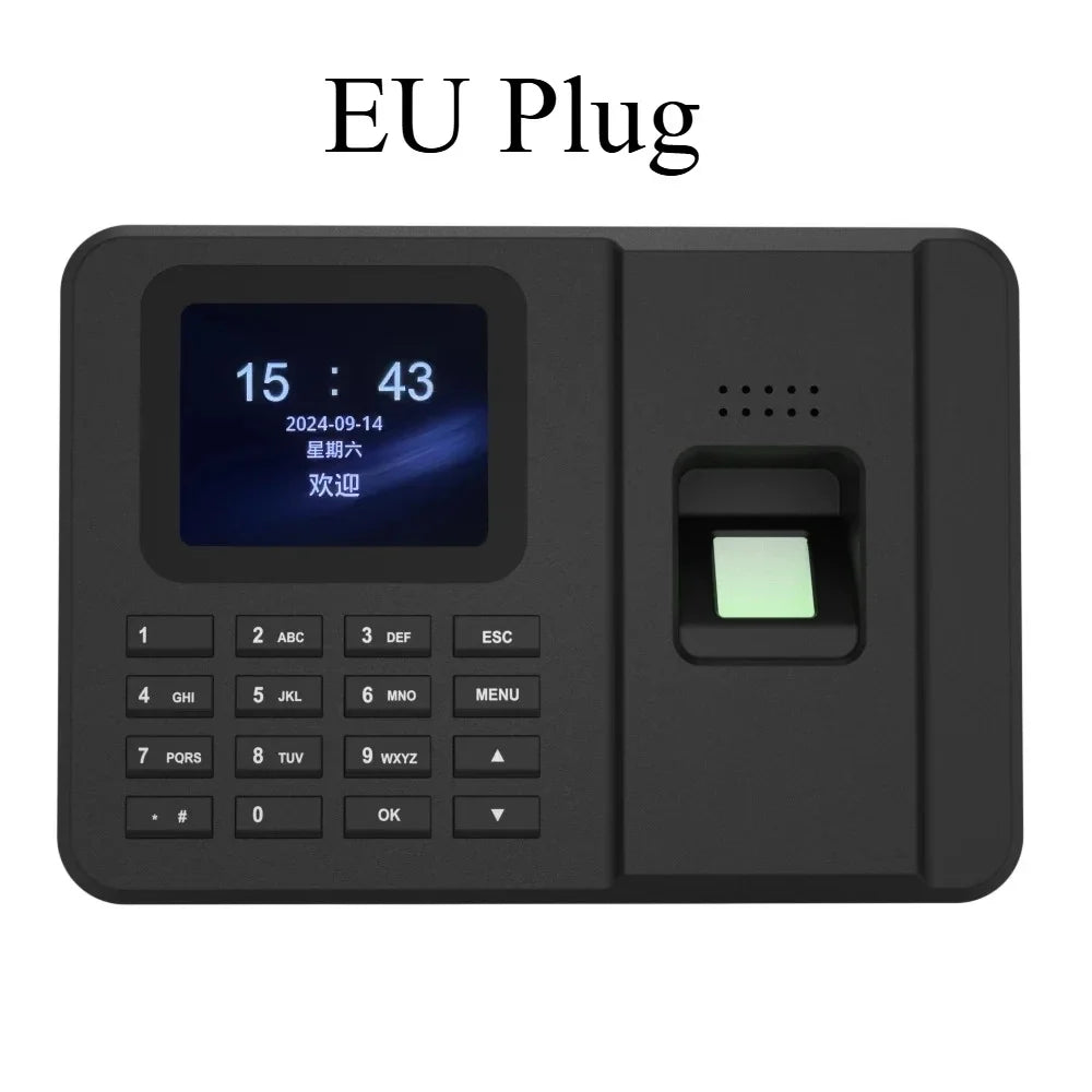 Fingerprint Time Clock Biometric Attendance Recorder with Password and ID Card Login for Office Attendance