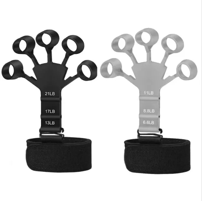 2-Pack Silicone Finger Exerciser — 6 Resistance Levels Hand & Finger Strengthener for Rehab, Guitarists & Athletes