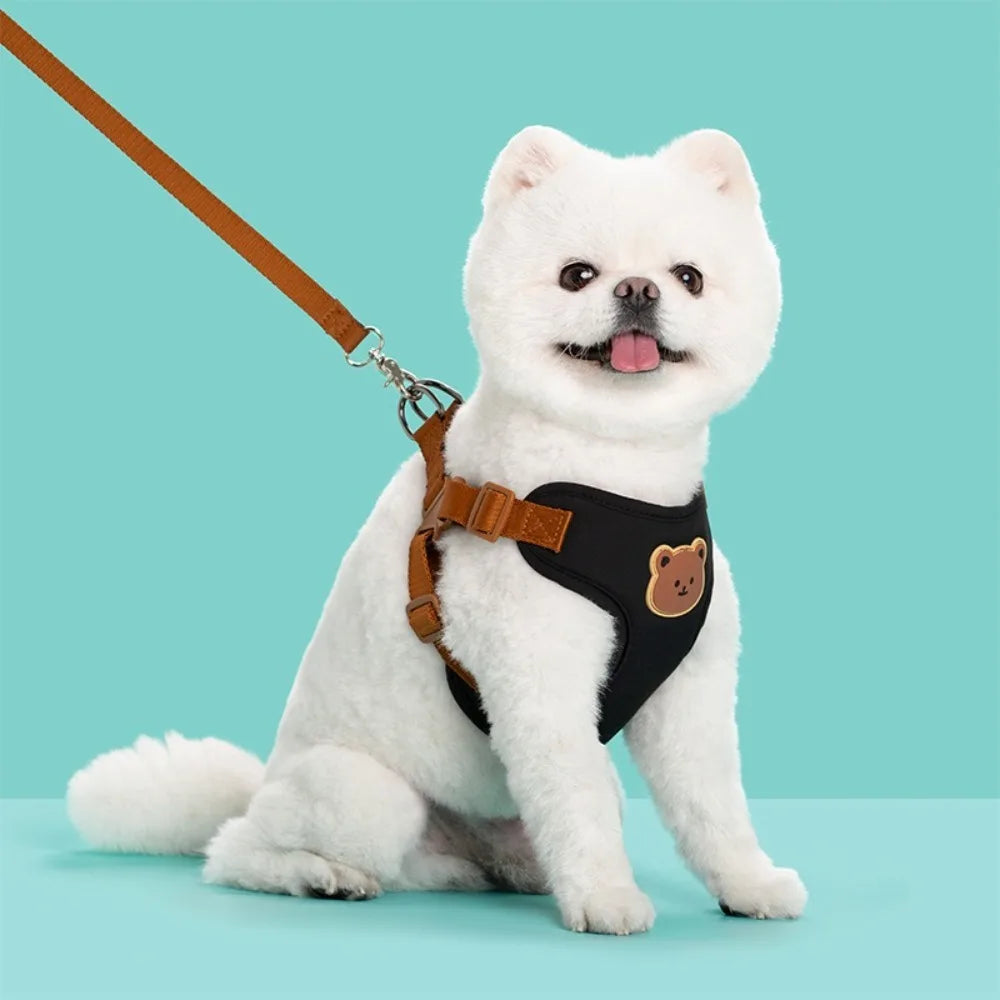 Adjustable No-Pull Pet Harness and Leash Anti-Escape Chest Strap Vest for Small & Medium Dogs and Cats