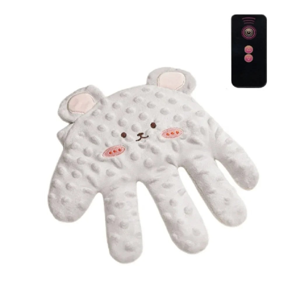 Baby Soothing Palm Sleep Pillow with Remote – Infant Calming Anti-Startle Hand Plush, 26 x 24 cm (10.2 x 9.4 in)