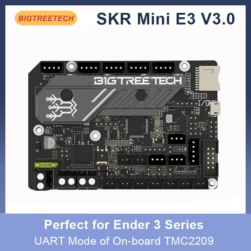 SKR Mini E3 Motherboard with TMC2209 UART — 3D Printer Mainboard Compatible with Ender 3, Ender 5 Pro, CR-10