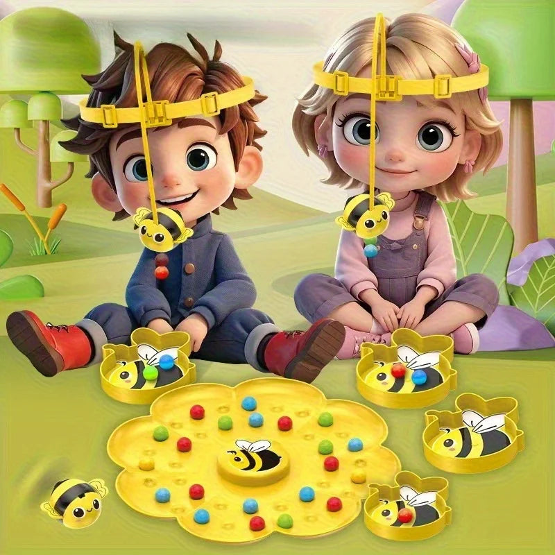 Little Bumblebee Multifunctional Kids Board Game Puzzle & Fishing Interactive Educational Toy Family Christmas Gift