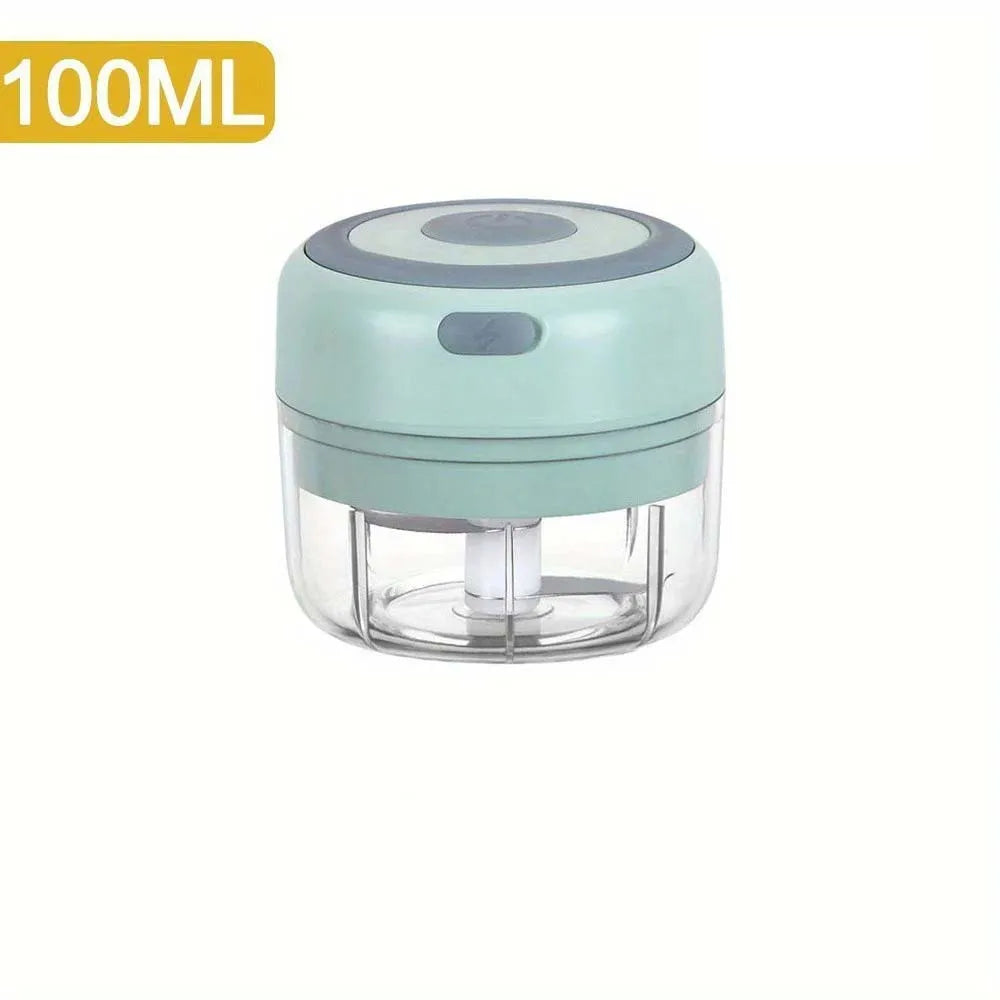 Electric Garlic Chopper & Meat Mincer 100ml/250ml Garlic Press Crusher for Vegetables and Onions