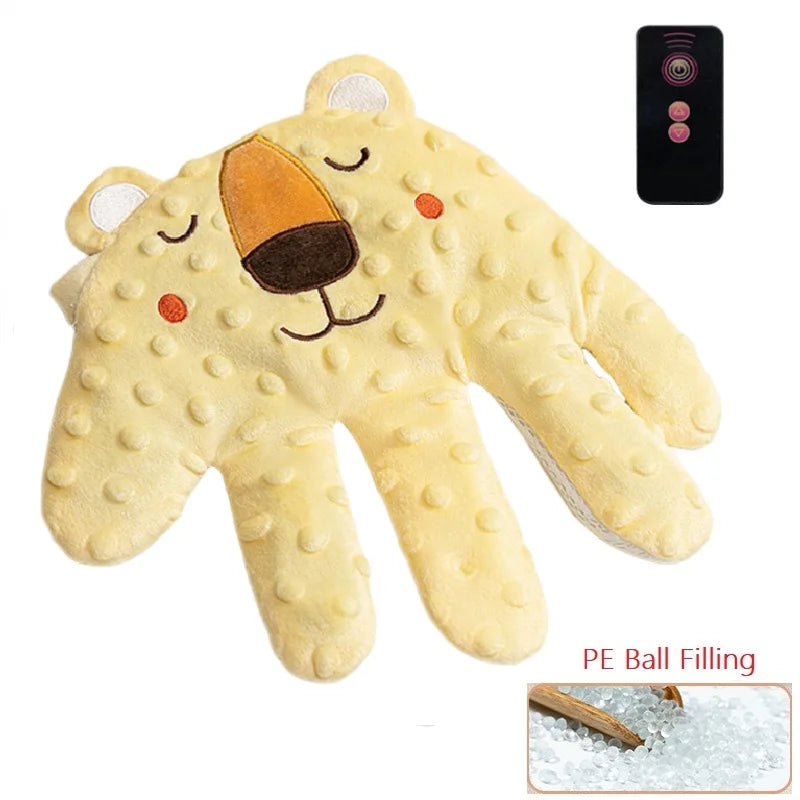 Baby Soothing Palm Sleep Pillow with Remote – Infant Calming Anti-Startle Hand Plush, 26 x 24 cm (10.2 x 9.4 in)