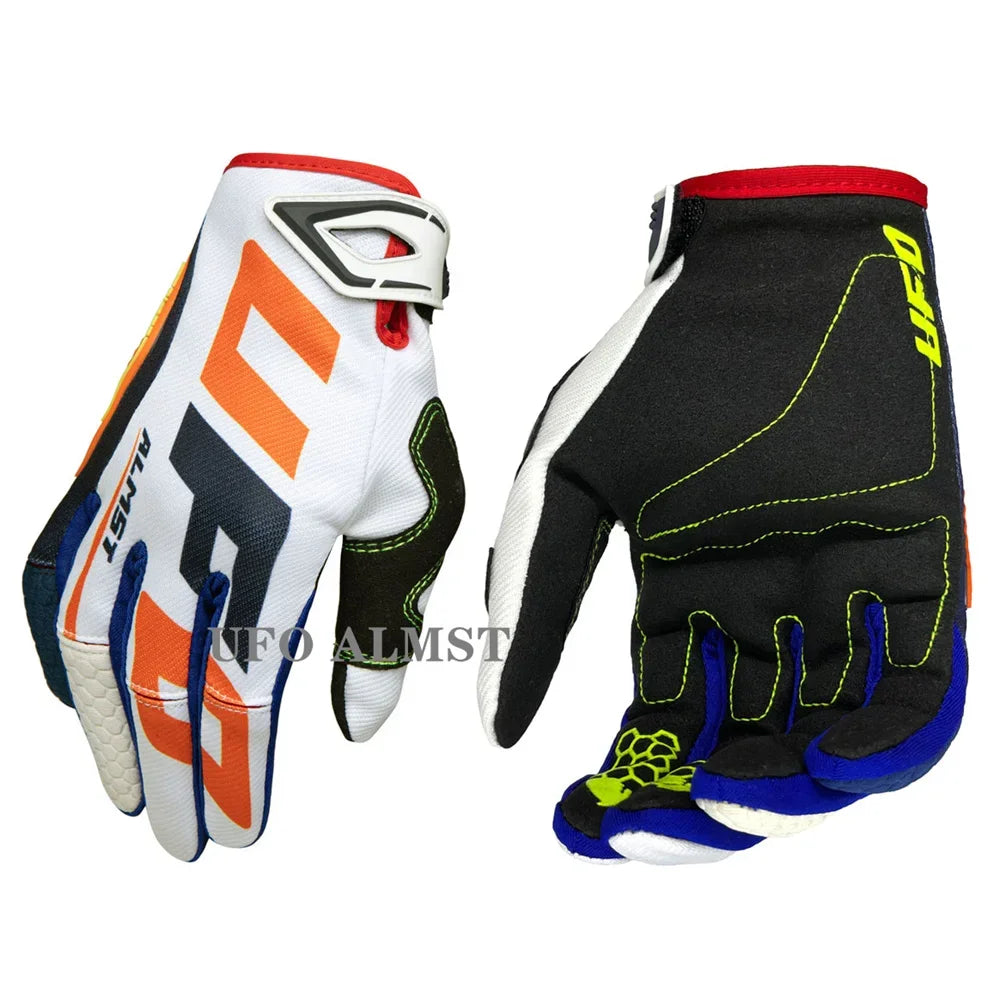 Men's Off-Road Motorcycle Gloves Full-Finger Shockproof MX ATV Racing Touchscreen Breathable Windproof