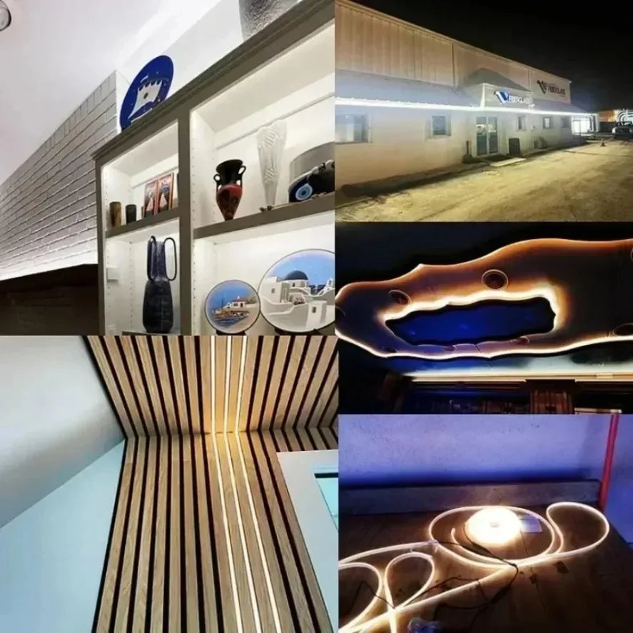 220V COB LED Strip Light 288 LEDs/m IP65 Waterproof 8.64W/m 1M (3.28ft) Warm/Neutral/Cool White