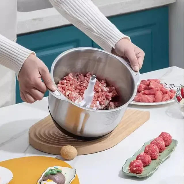 5L Stainless Steel Multifunctional Vegetable Crusher & Chopper (1.3 gal)