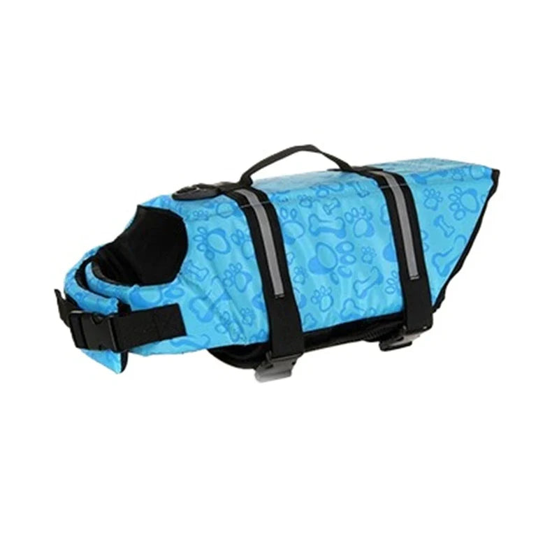 Reflective Adjustable Dog Life Jacket Safety Vest for Large Dogs, Enhanced Buoyancy for Swimming, Surfing and Boating