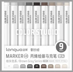 10-Pack Large Tip Black Non-Erasable Marker Pens — Permanent Markers for Labeling, Notation & Crafts