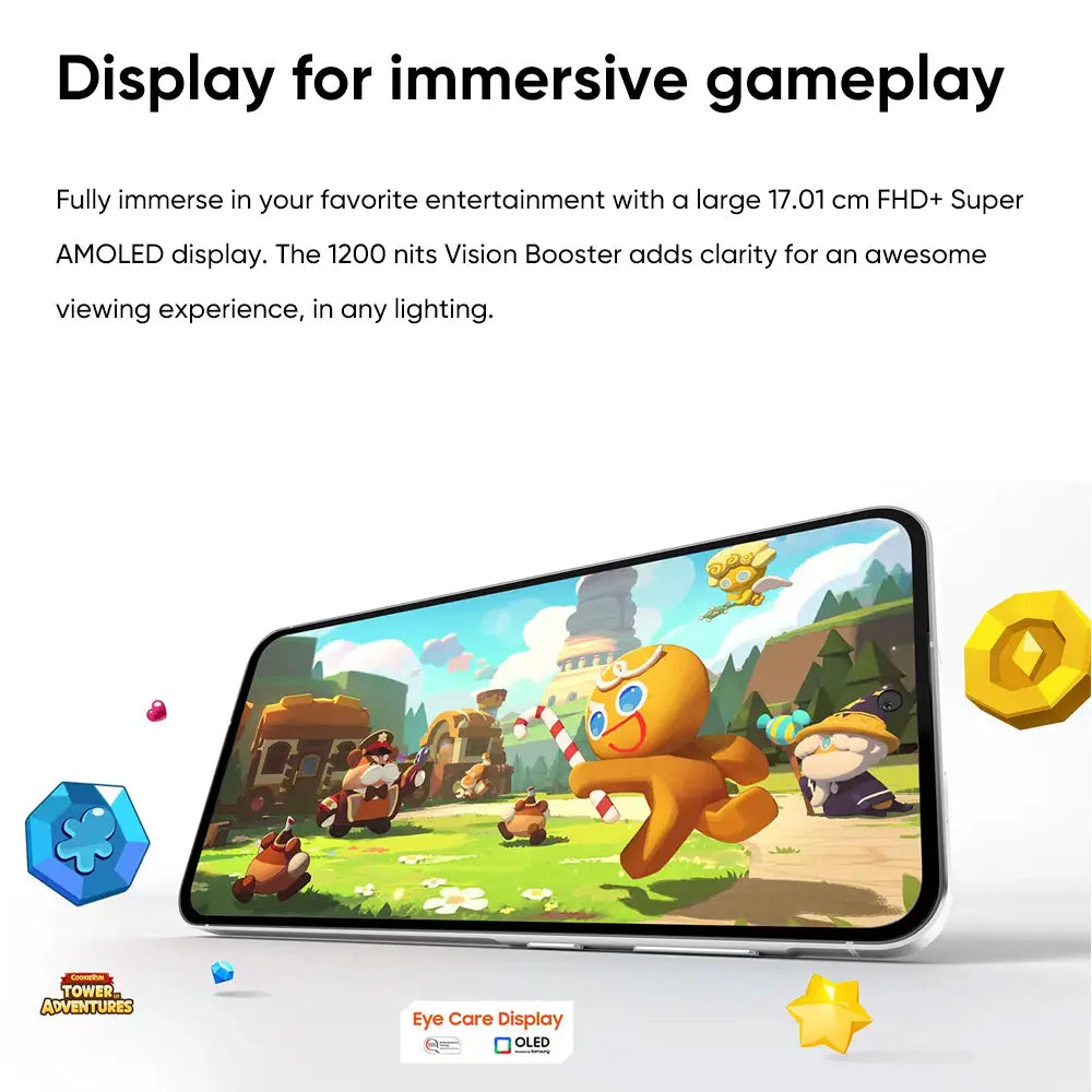 Global Version 5G Smartphone 6.7" (17.0 cm) Super AMOLED 120Hz — 50MP Triple Camera, 5000mAh, 45W Fast Charge