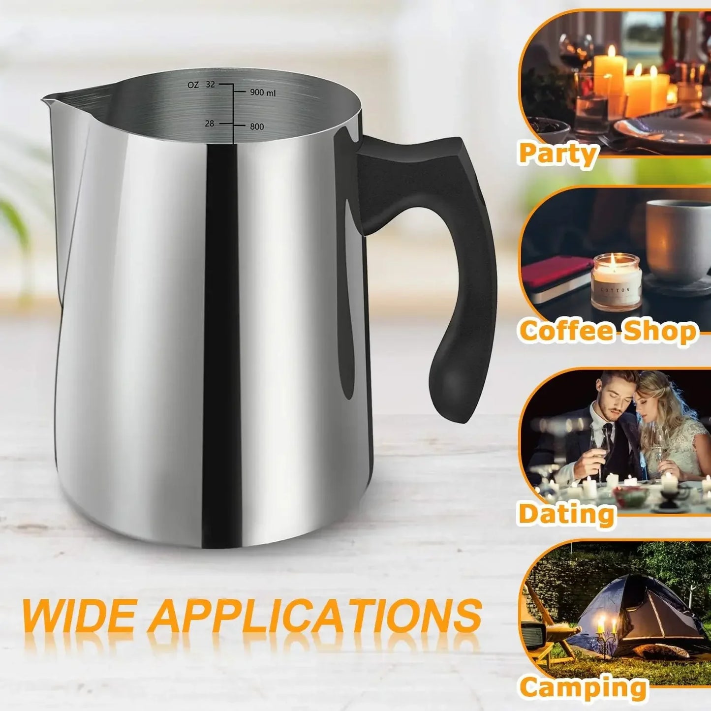 DIY Candle Making Kit with 500W Electric Hot Plate, 900ml/600ml Stainless Steel Melting Pot, Thermometer & Candle Tins