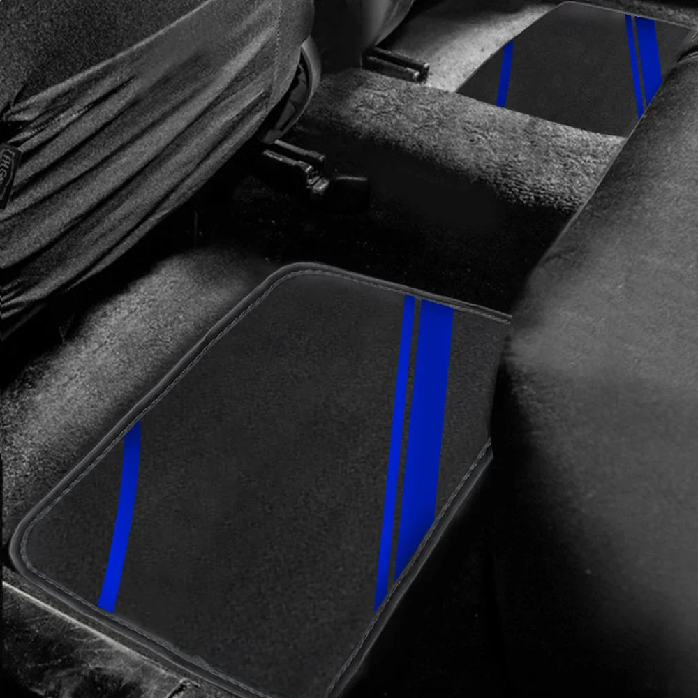 4-Piece Universal Car Floor Mats Set – Suede-Style Synthetic Carpet Liners for Cars, SUVs & Vans, Anti-Slip, Easy-Clean