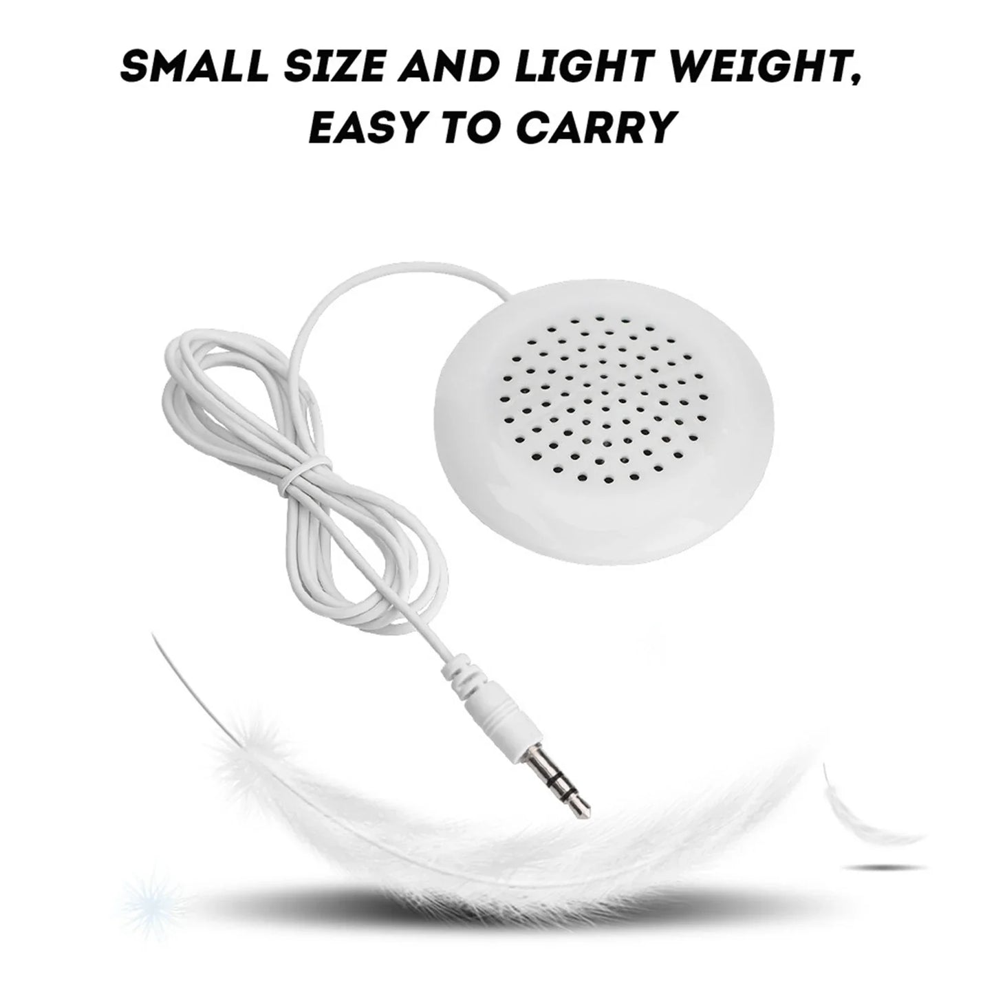 DIY Pillow Speaker 3.5mm Mini Stereo Portable Speaker for MP3, Phone, CD Players