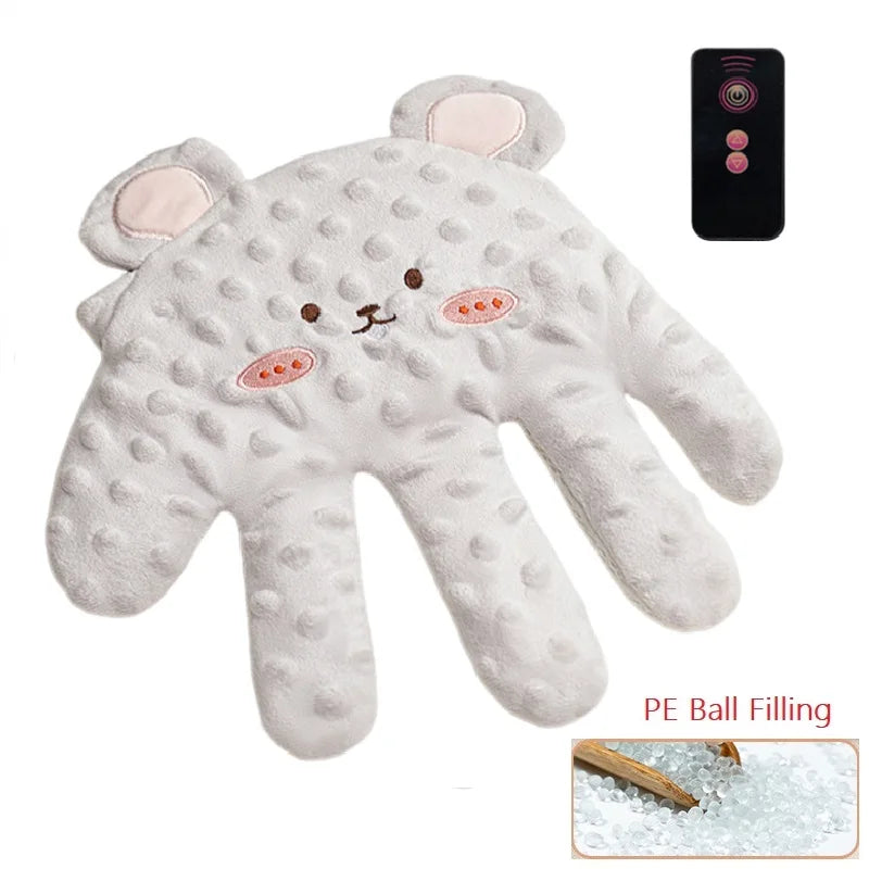 Baby Soothing Palm Sleep Pillow with Remote – Infant Calming Anti-Startle Hand Plush, 26 x 24 cm (10.2 x 9.4 in)