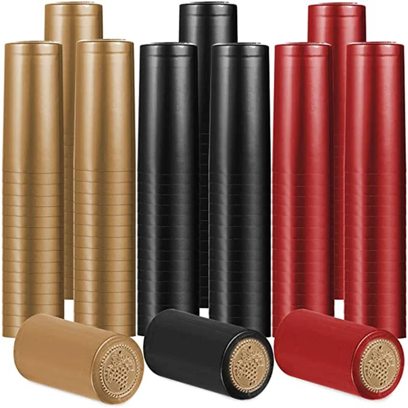 PVC Heat-Shrink Wine Bottle Capsules - Shrink Wrap Caps for Home Bottling
