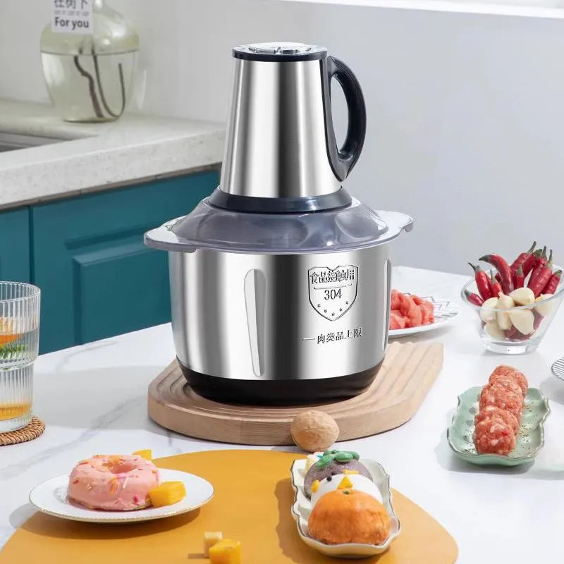 5L Stainless Steel Multifunctional Vegetable Crusher & Chopper (1.3 gal)