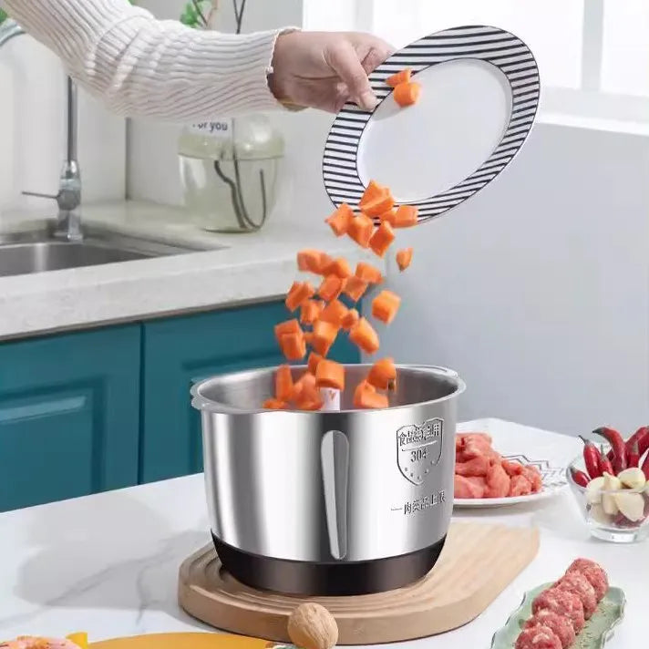 5L Stainless Steel Multifunctional Vegetable Crusher & Chopper (1.3 gal)