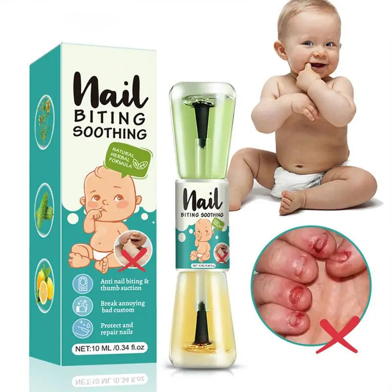 10ml Anti-Biting Nail Polish for Kids & Teens — Bitter Taste Nail Biting Deterrent with Natural Plant Extracts