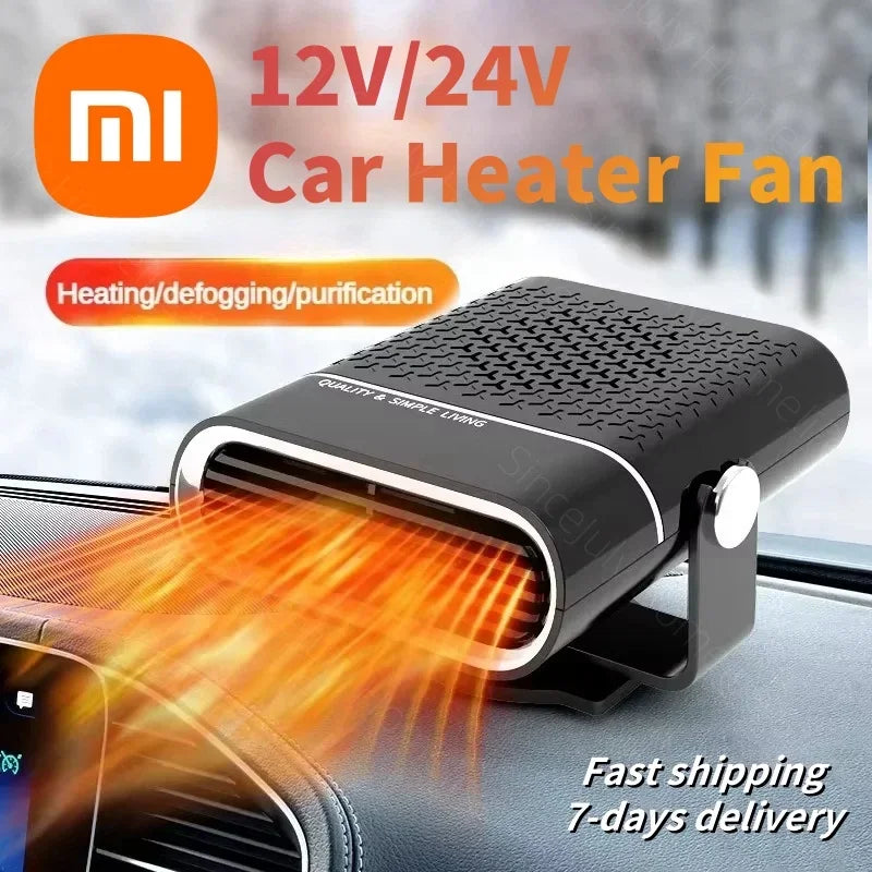Portable Car Heater 12V/24V — Fast Heating Windshield Defroster & Automotive Defogger