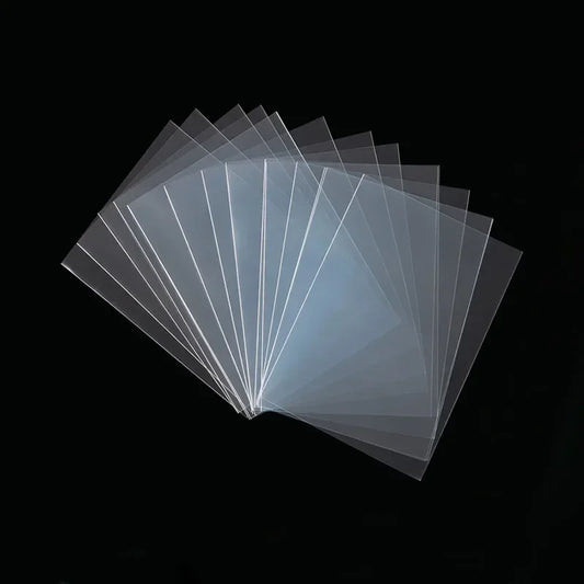 100-Pack Clear Mixed-Size Card Sleeves for Trading Cards, Tarot, Poker & Board Games