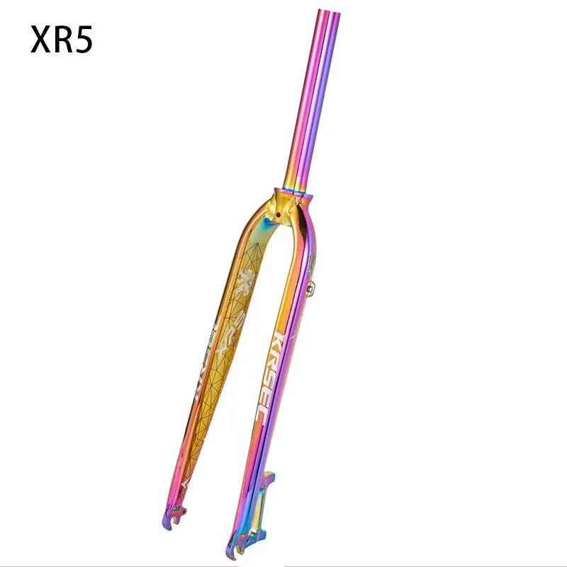 Rigid Mountain Bike Fork — Aluminum Alloy, V‑Brake & Disc Compatible, Fits 26/27.5/29‑inch Wheels