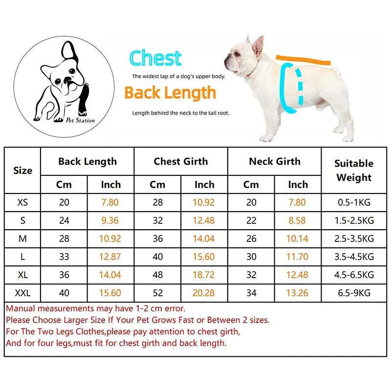 Winter Warm Dog Coat - Trendy Pet Jacket with 3D Face Logo for Chihuahua & French Bulldog