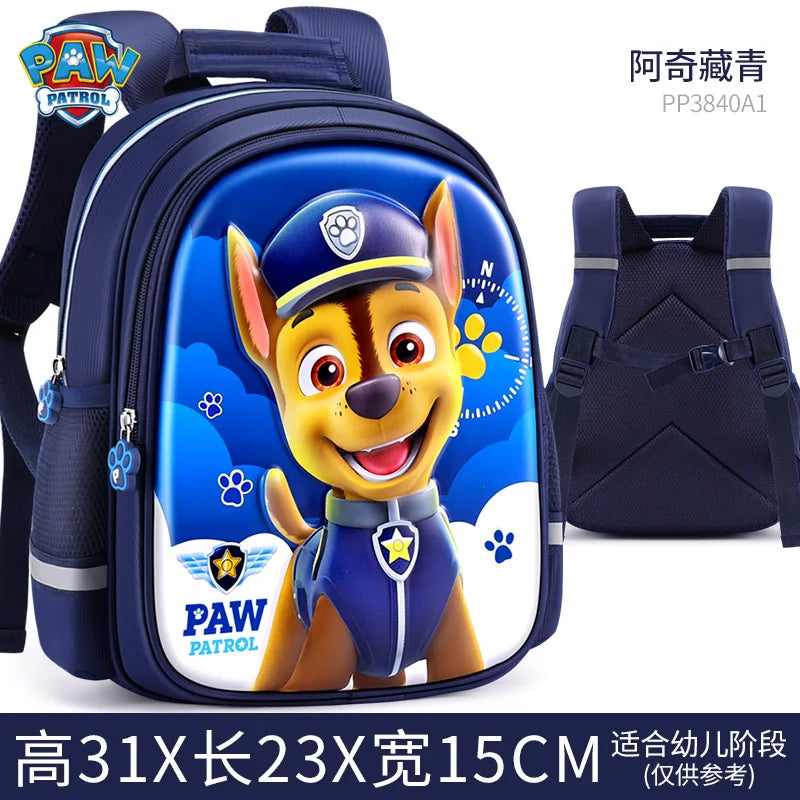 Kids Cartoon Dog Backpack 12.2 in (31 cm) Preschool School Bag for Boys and Girls Cute Kindergarten Zipper Backpack