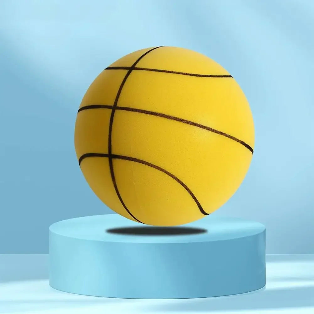 Silent Foam Basketball Low-Noise Indoor Training Ball for Kids — Soft PU, 15 cm / 18 cm (5.9" / 7.1")