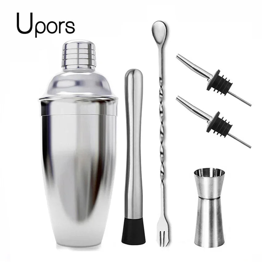Stainless Steel Boston Cocktail Shaker Set – 550 ml (18.6 oz) & 750 ml (25.4 oz) Martini Mixer for Bartenders and Home Bar