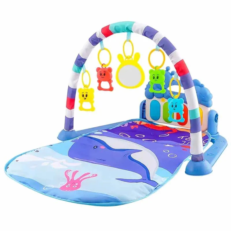 Musical Baby Activity Gym Play Mat Piano Keyboard Tummy Time Mat for 0-36 Months