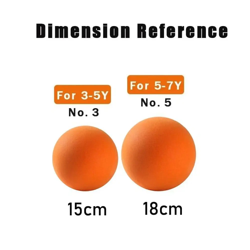 Silent Foam Basketball Low-Noise Indoor Training Ball for Kids — Soft PU, 15 cm / 18 cm (5.9" / 7.1")