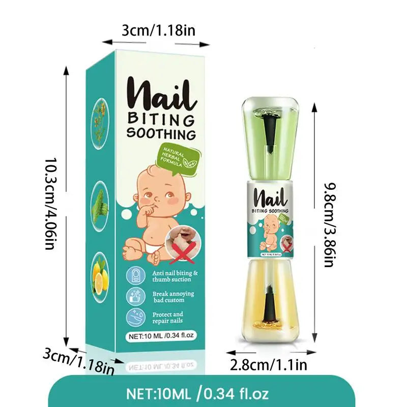 10ml Anti-Biting Nail Polish for Kids & Teens — Bitter Taste Nail Biting Deterrent with Natural Plant Extracts