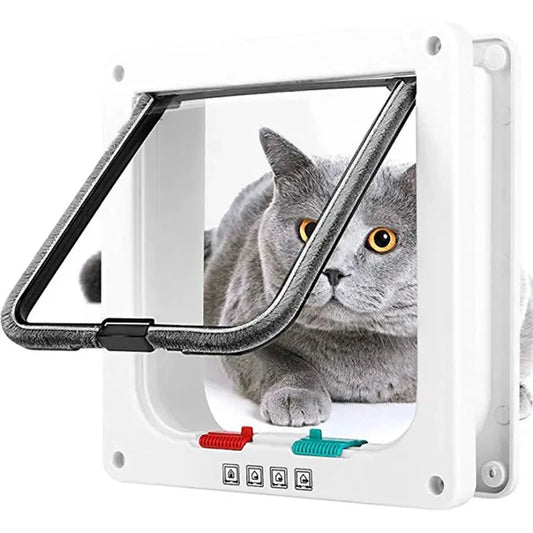 1-Pack Pet Door for Glass & Acrylic Panels — Two-Way Cat & Small Dog Flap
