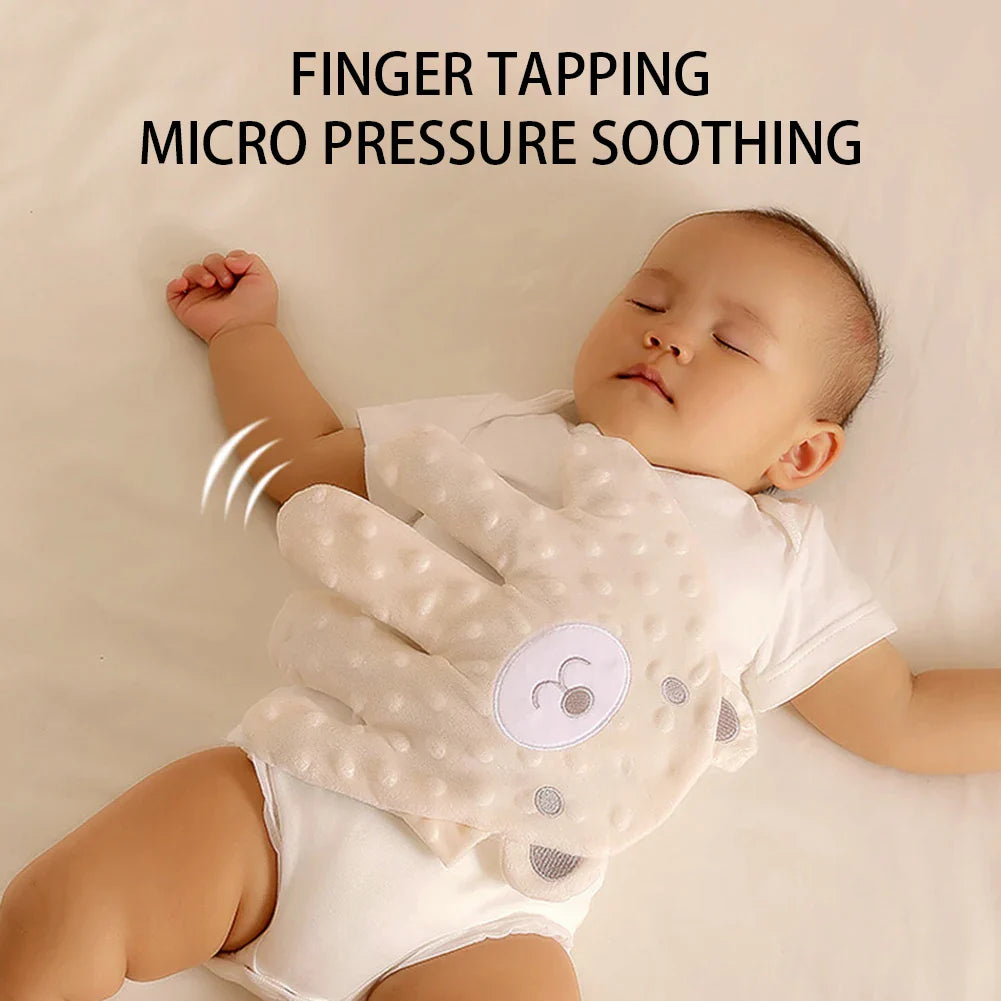 Baby Soothing Palm Sleep Pillow with Remote – Infant Calming Anti-Startle Hand Plush, 26 x 24 cm (10.2 x 9.4 in)