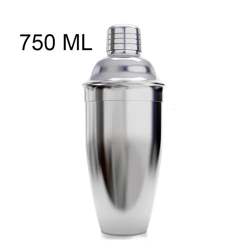 Stainless Steel Boston Cocktail Shaker Set – 550 ml (18.6 oz) & 750 ml (25.4 oz) Martini Mixer for Bartenders and Home Bar