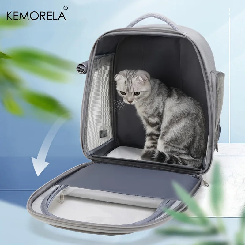 Transparent Bubble Pet Backpack Carrier for Cats & Small Dogs - Breathable Outdoor Capsule Carrier