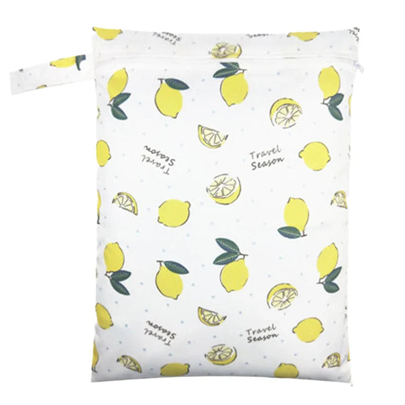 Waterproof Wet Bag 30 x 40 cm (11.8 x 15.7 in) Reusable Washable Diaper & Swim Pouch for Travel