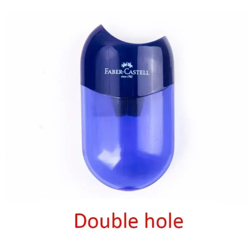 Double and Single Hole Transparent Pencil Sharpener - Creative School Stationery for Kids & Students