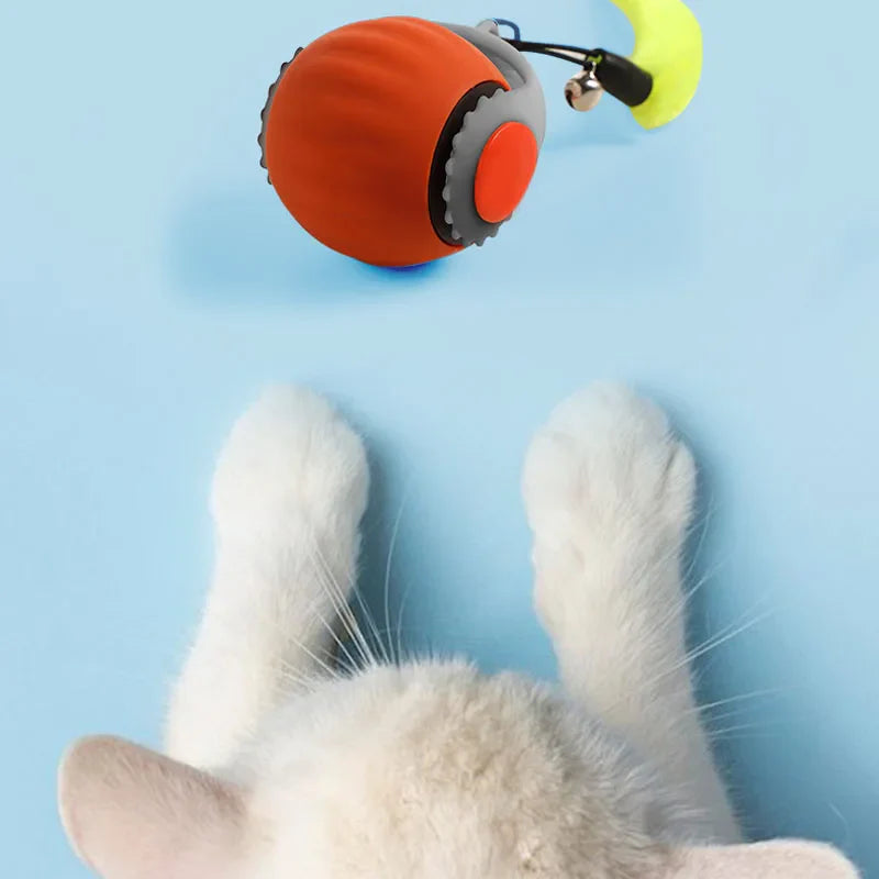 Interactive Smart Cat Ball - Automatic Rolling Cat Toy, Self-Exciting Bite-Resistant ABS Pet Toy