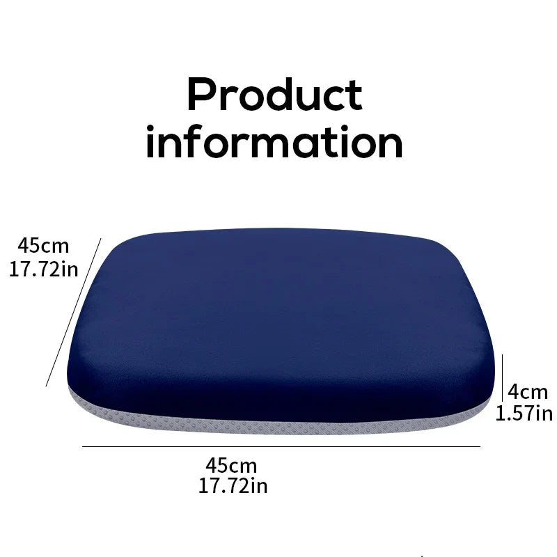 Ergonomic Memory Foam Seat Cushion for Office, Car & Student Chairs – Hemorrhoid & Tailbone Relief
