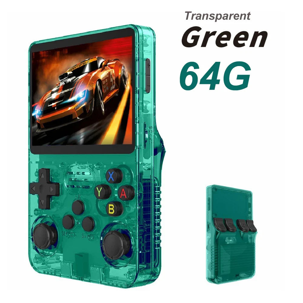 Retro Handheld Game Console 3.5-Inch (8.9 cm) IPS Screen 64/128/256GB Portable Pocket Game Player Kids Retro Gaming Gift