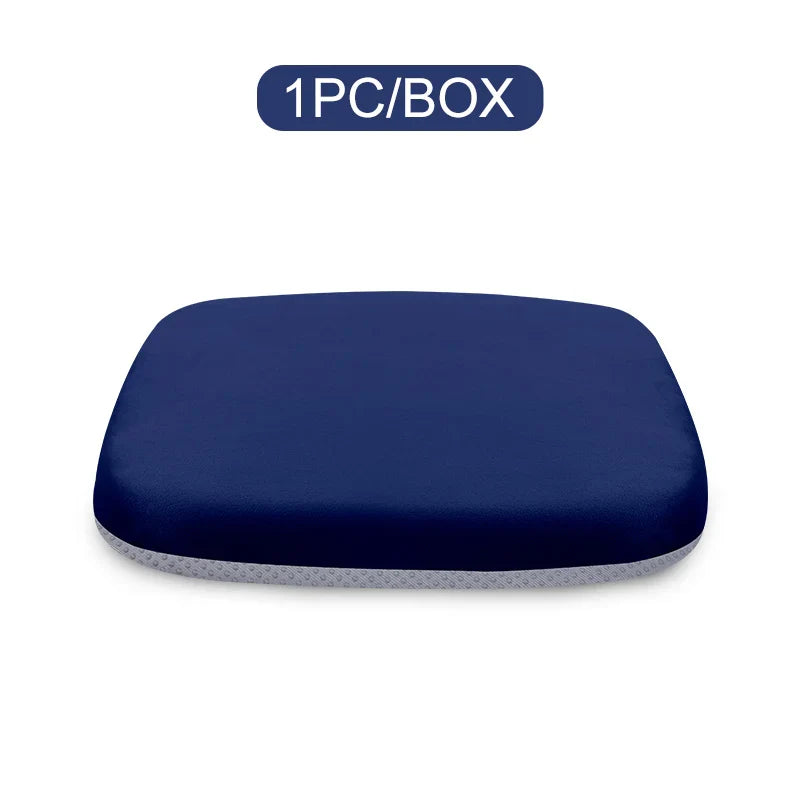 Ergonomic Memory Foam Seat Cushion for Office, Car & Student Chairs – Hemorrhoid & Tailbone Relief