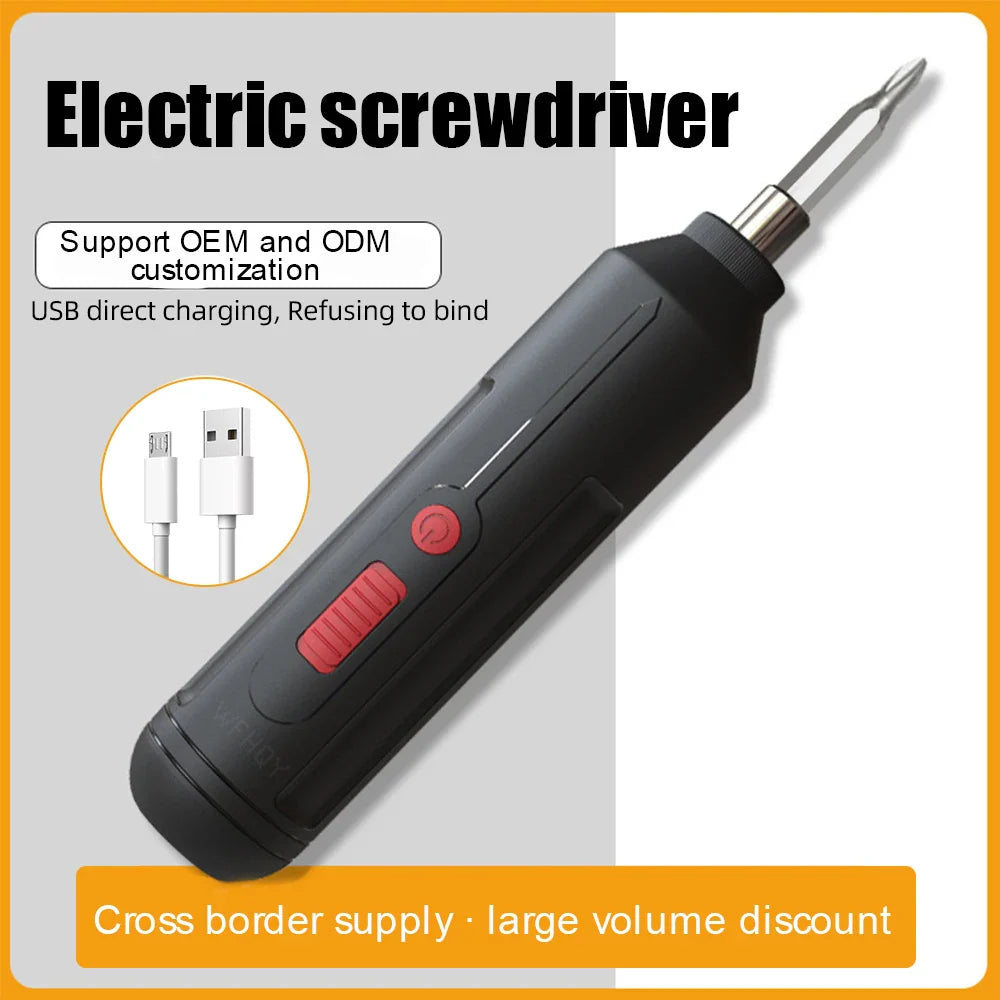 Cordless Rechargeable Electric Screwdriver 3.6V USB Mini Portable Magnetic Hex Chuck