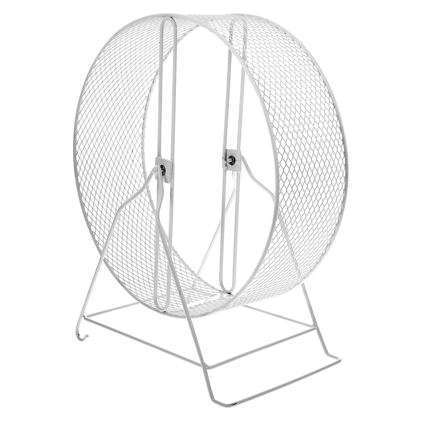 Silent Iron Exercise Wheel for Hamsters Quiet Small Pet Running Wheel with Stand