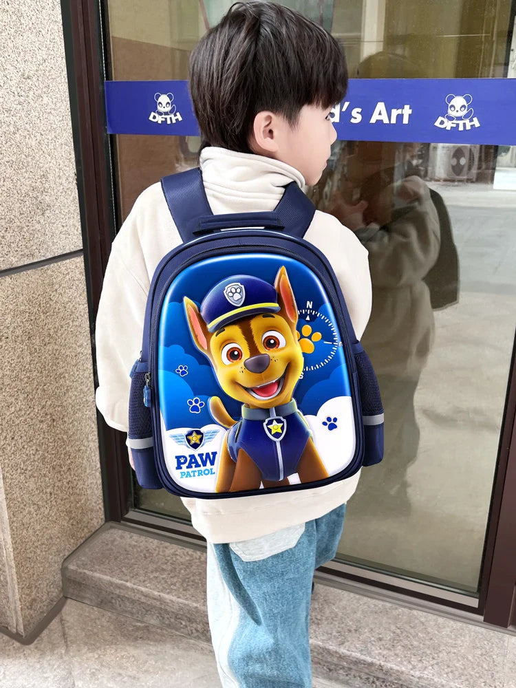 Kids Cartoon Dog Backpack 12.2 in (31 cm) Preschool School Bag for Boys and Girls Cute Kindergarten Zipper Backpack